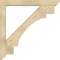 Ekena Millwork Merced Slat Rough Sawn Bracket w/ Offset Brace, Douglas Fir, 6"W x 44"D x 44"H BKT0604X44X44MRC06RDF - alternate 2